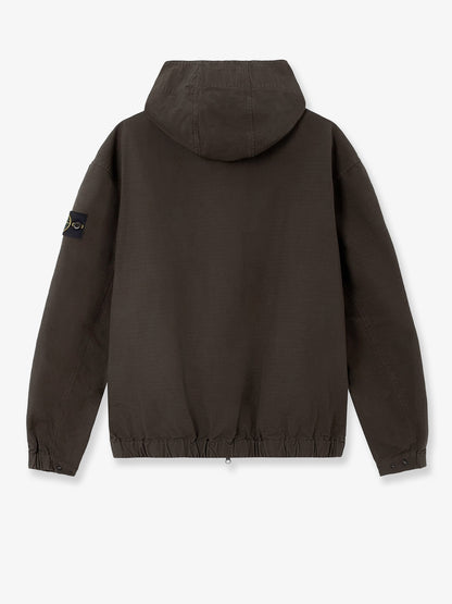 Hooded organic cotton jacket thumbnail