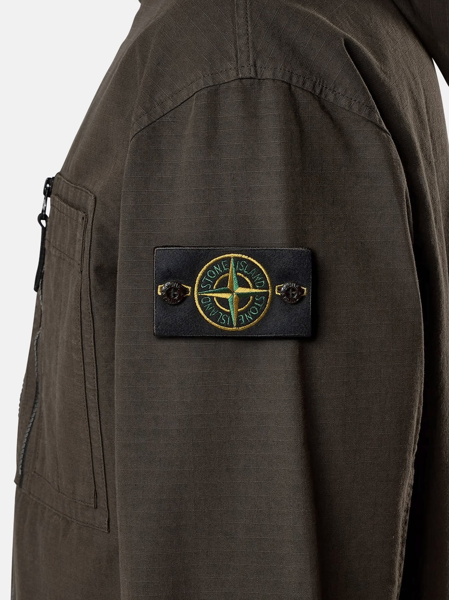 Hooded organic cotton jacket