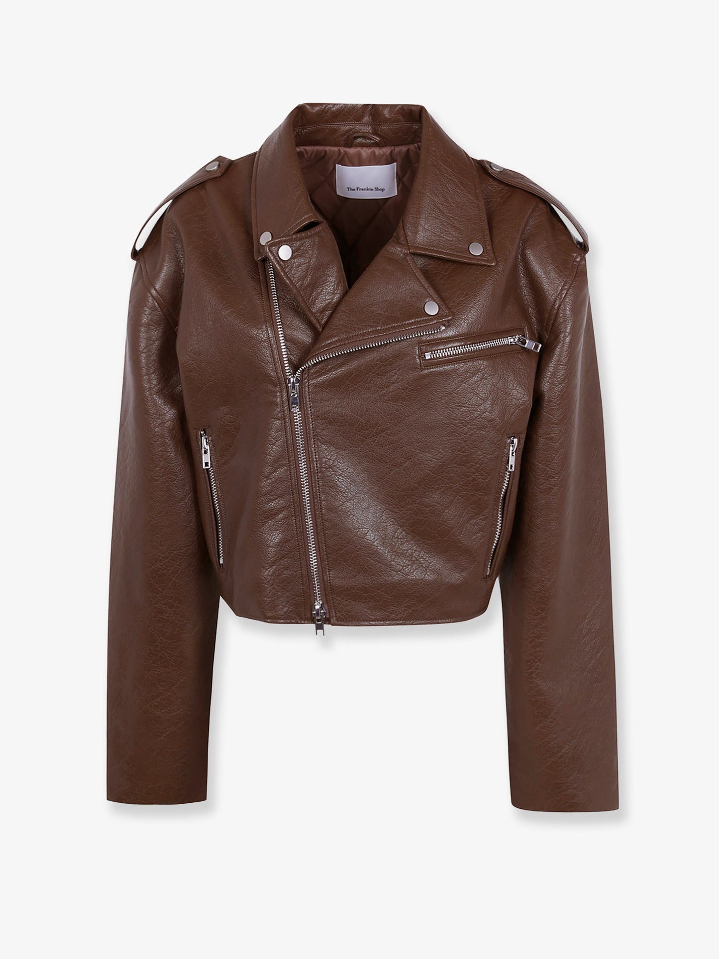 Daphne leather biker jacket