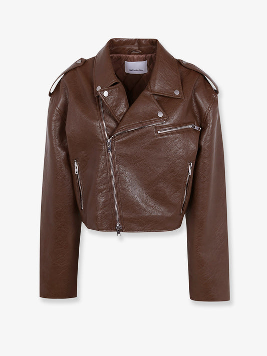 Daphne leather biker jacket