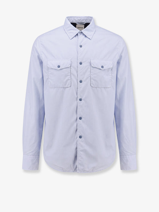 Camicia 13 Piu' Aspesi x Nugnes Comfortemp con dettaglio stampa Reggie