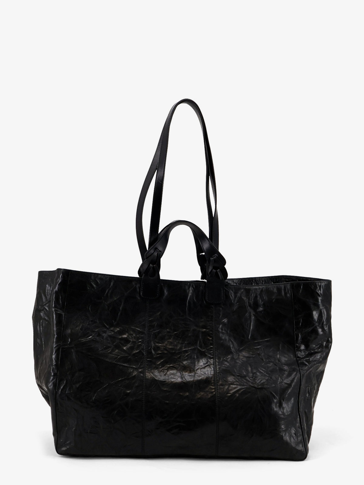 Wild vegetable leather shoulder bag