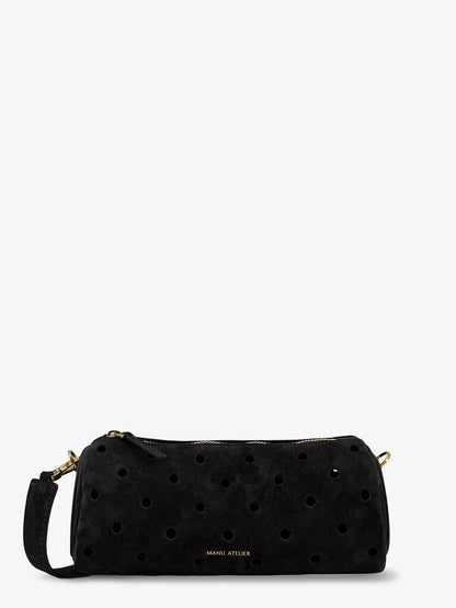 Mini Cylinder suede crossbody bag thumbnail
