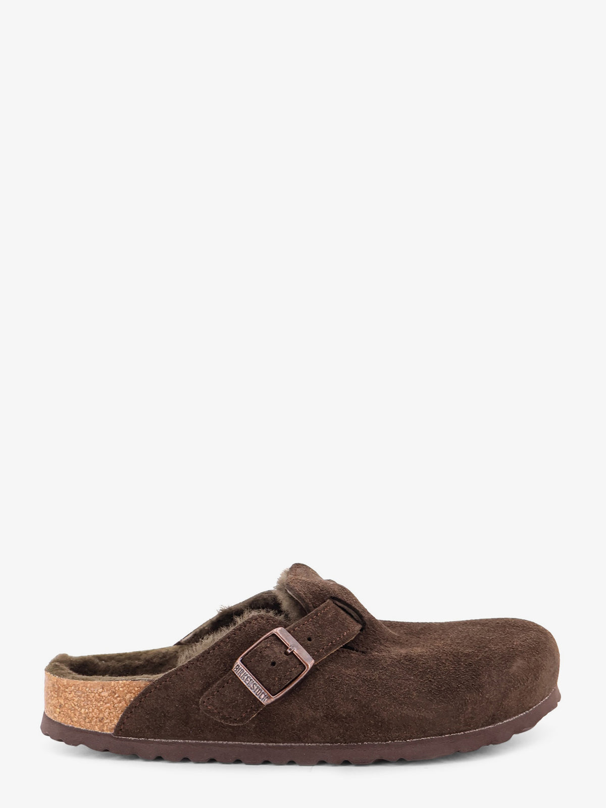 Boston VL/Shearling suede clog