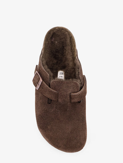 Boston VL/Shearling suede clog thumbnail