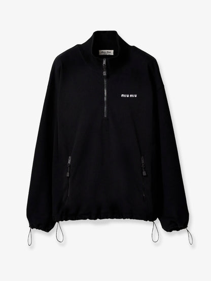 Fleece sweatshirt with Lettering Logo embroidery thumbnail