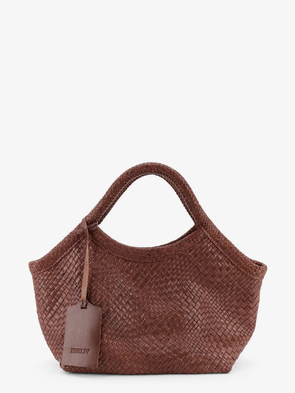 Pure Medium vegetable-tanned leather handbag with a woven pattern thumbnail
