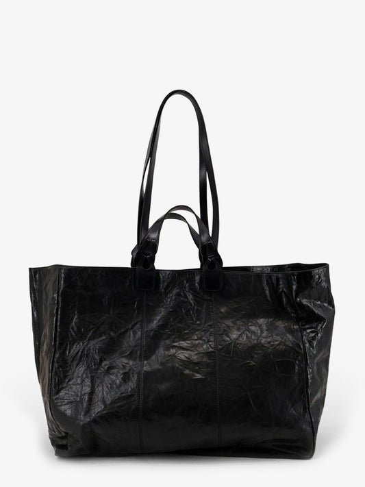Wild vegetable leather shoulder bag