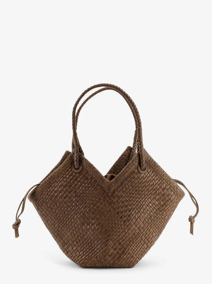 Trinity Medium vegetable-tanned leather shoulder bag with a woven pattern thumbnail