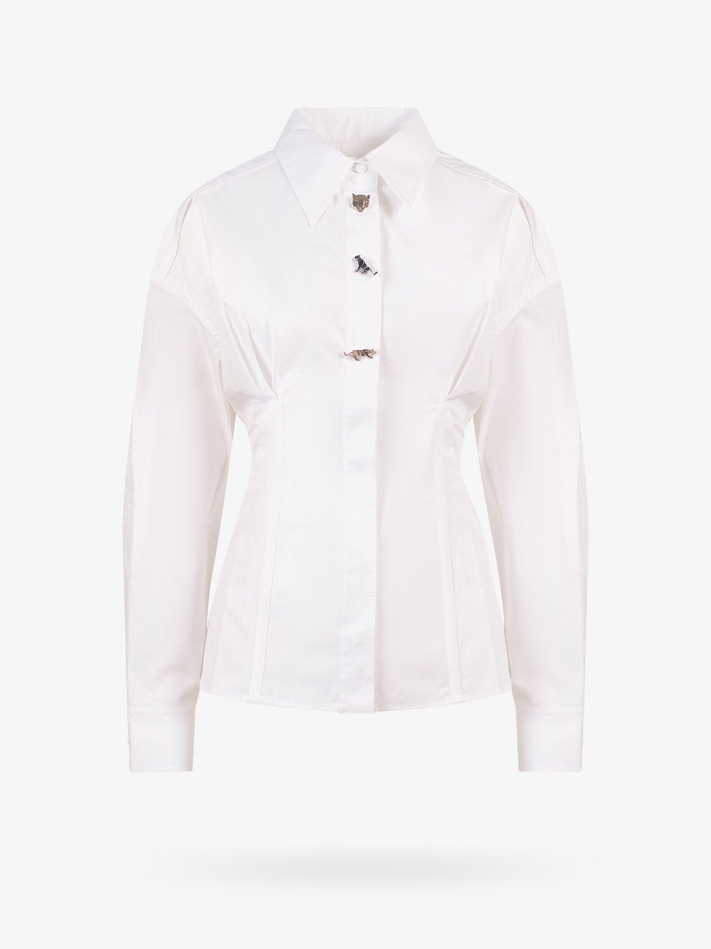 Cotton shirt with iconic frontal patches