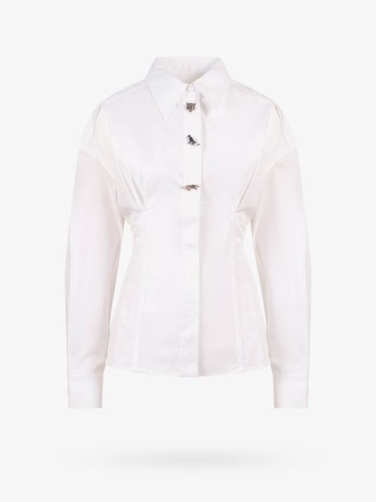 Cotton shirt with iconic frontal patches