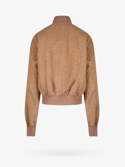 Cotton blend jacket with logo embroidery thumbnail