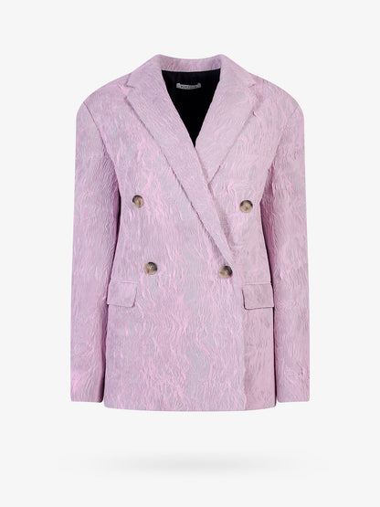 Jersey blazer with plated fabric thumbnail