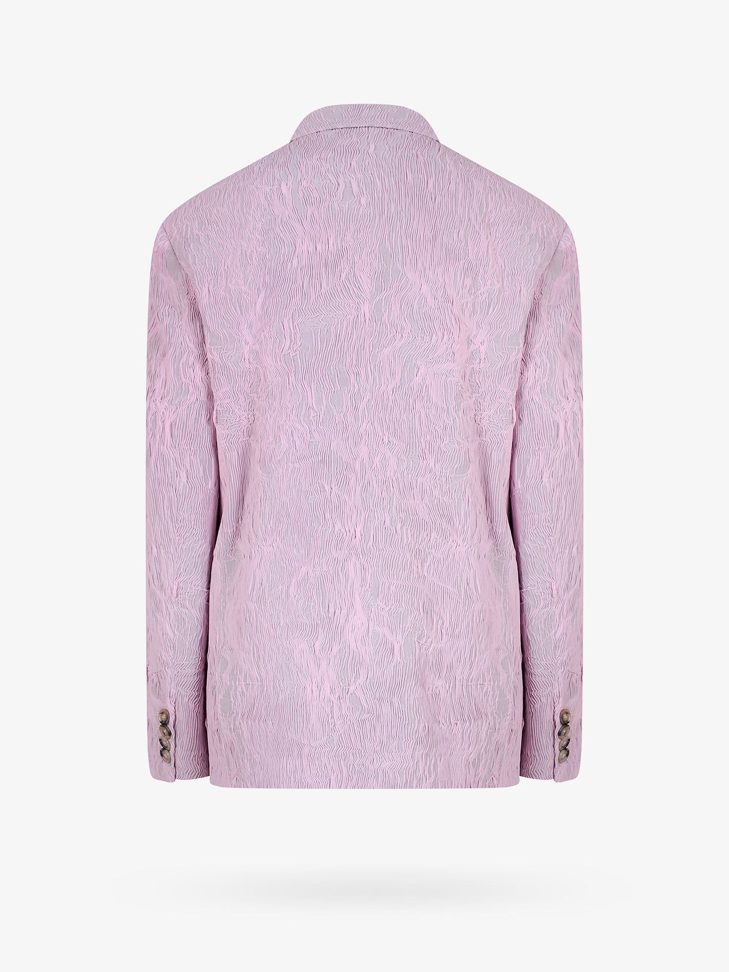 Jersey blazer with plated fabric