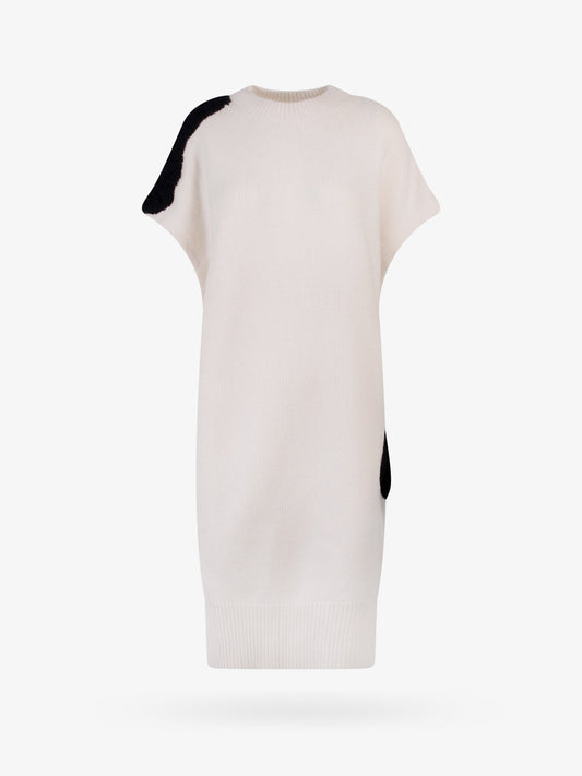 Ribbed wool and cashmere dress