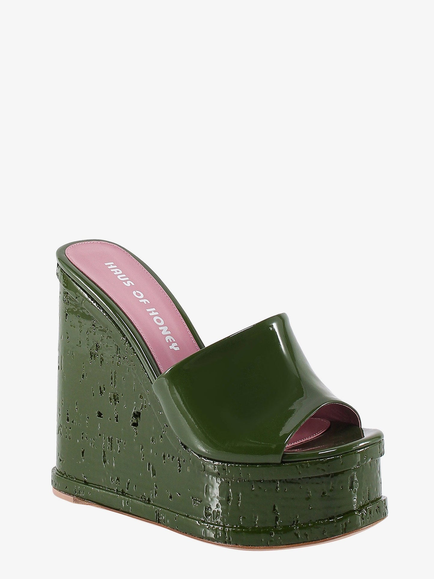 Patent leather sandals