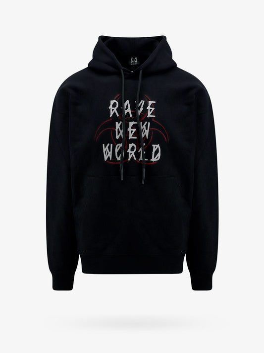 Cotton sweatshirt with frontal and back logo print