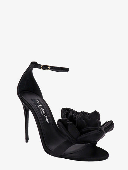 Satin sandals with floreal application thumbnail