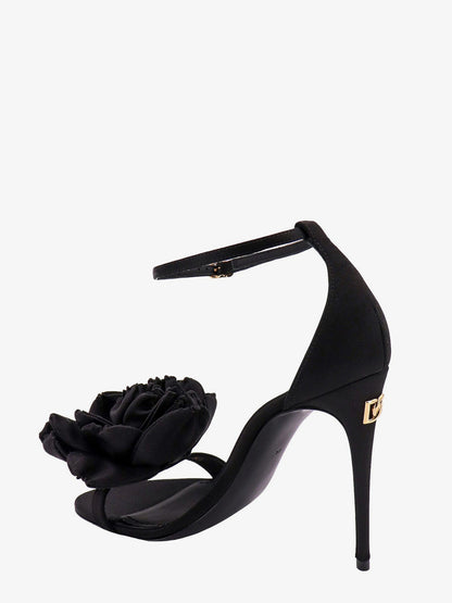 Satin sandals with floreal application thumbnail