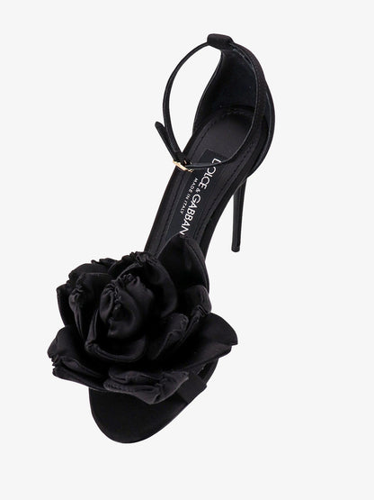 Satin sandals with floreal application thumbnail