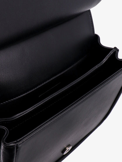 Leather shoulder strap with logoed metal details thumbnail