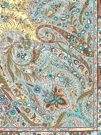 Cotton table set with paisley motif thumbnail