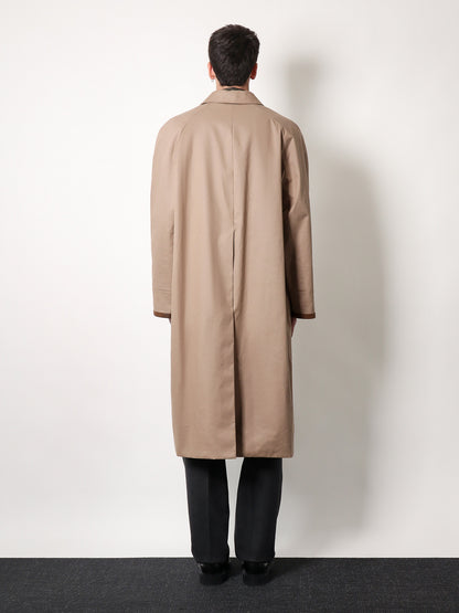Cotton trench with leather profiles thumbnail