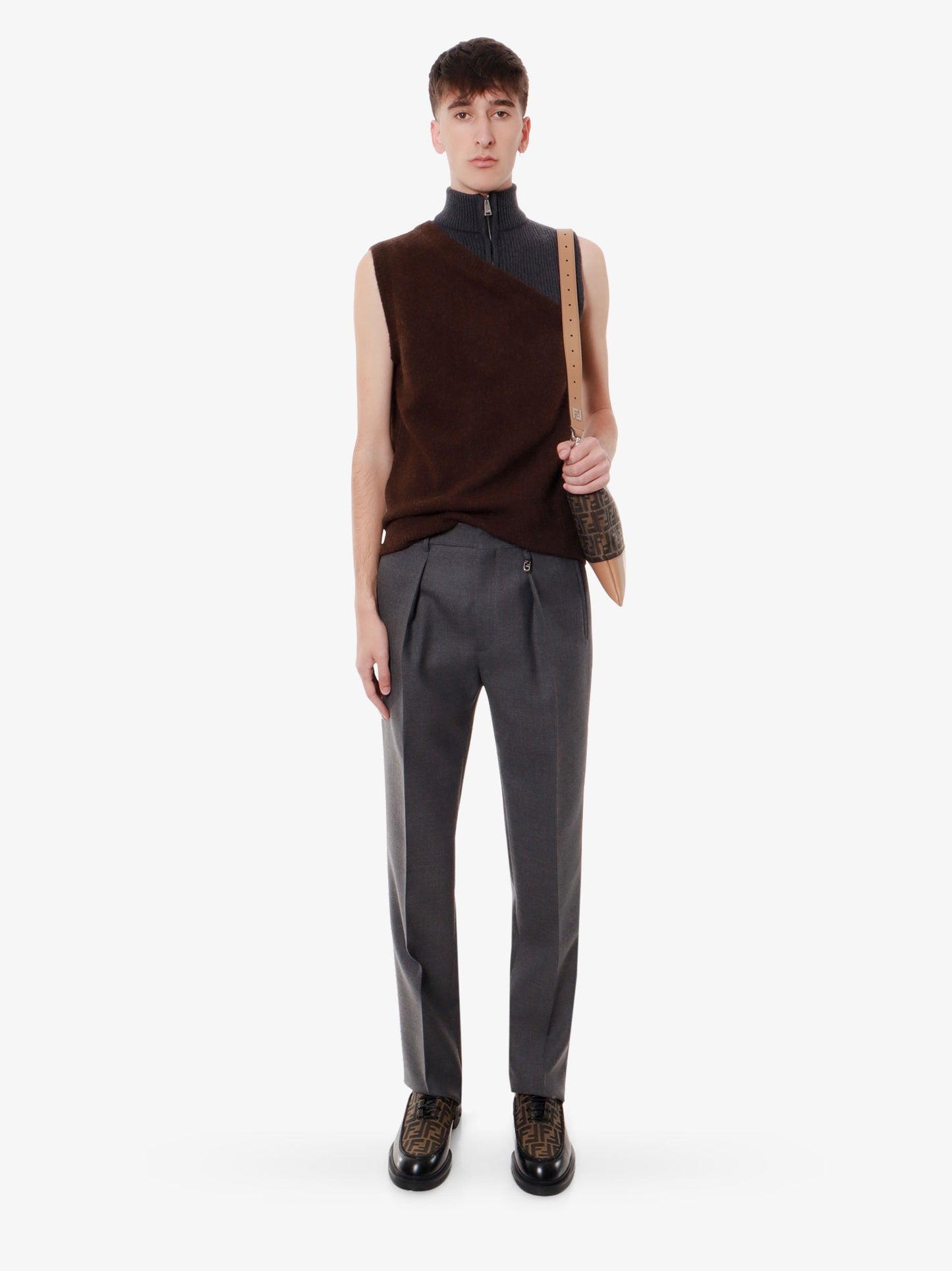 Alpaca and wool vest