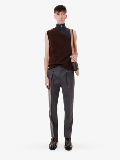 Alpaca and wool vest thumbnail