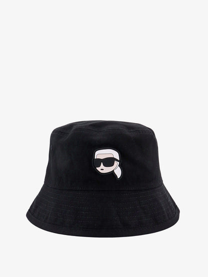 Cotton bucket hat with iconic patch thumbnail