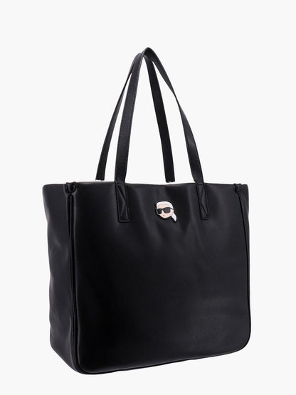 Alternative material to leather shoulder bag with k/ikonik patch thumbnail