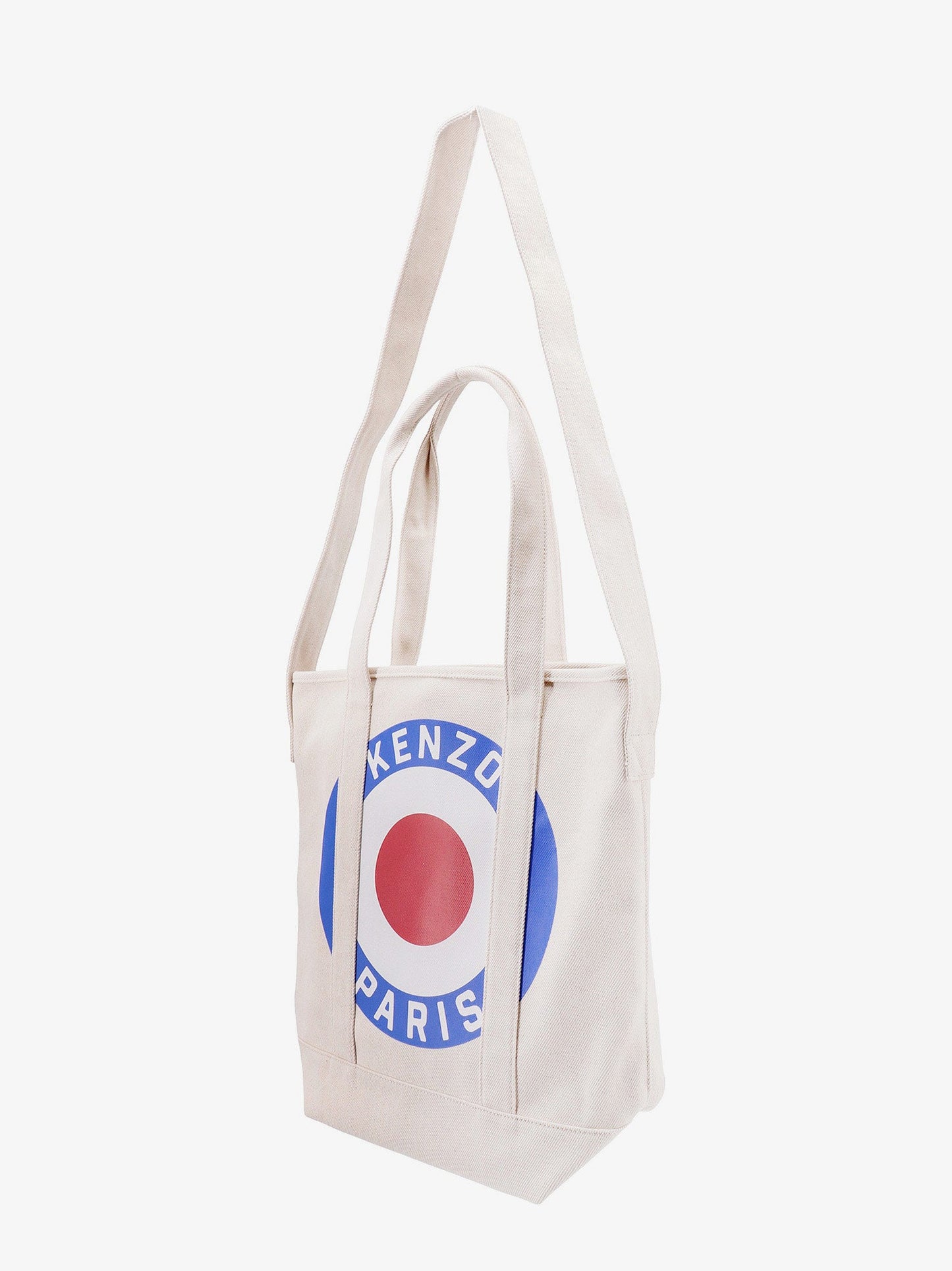 Canvas shoulder bag with kenzo target print