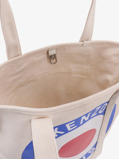 Canvas shoulder bag with kenzo target print thumbnail