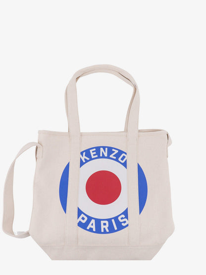 Canvas shoulder bag with kenzo target print thumbnail