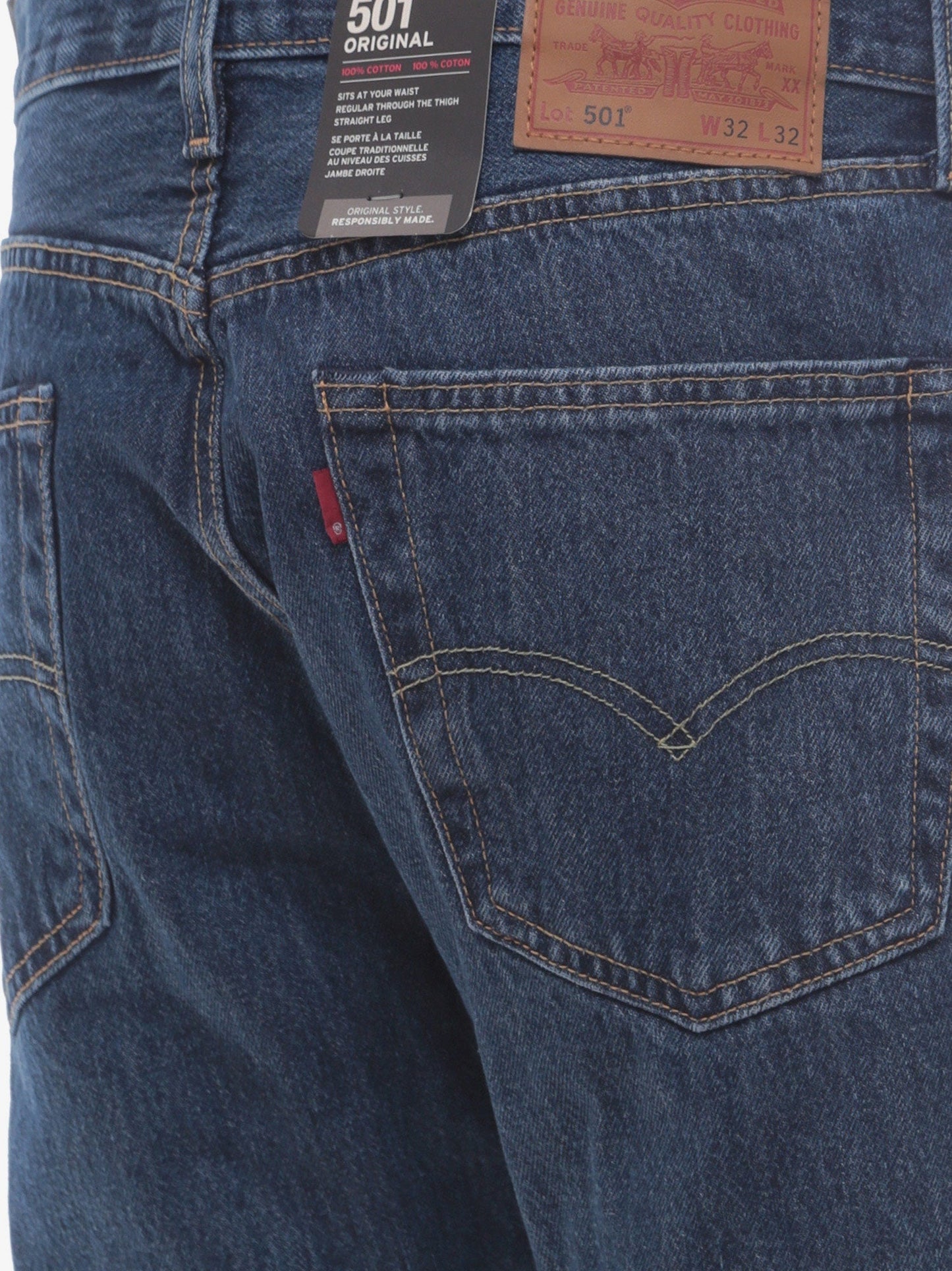501 original jeans  with iconic tag