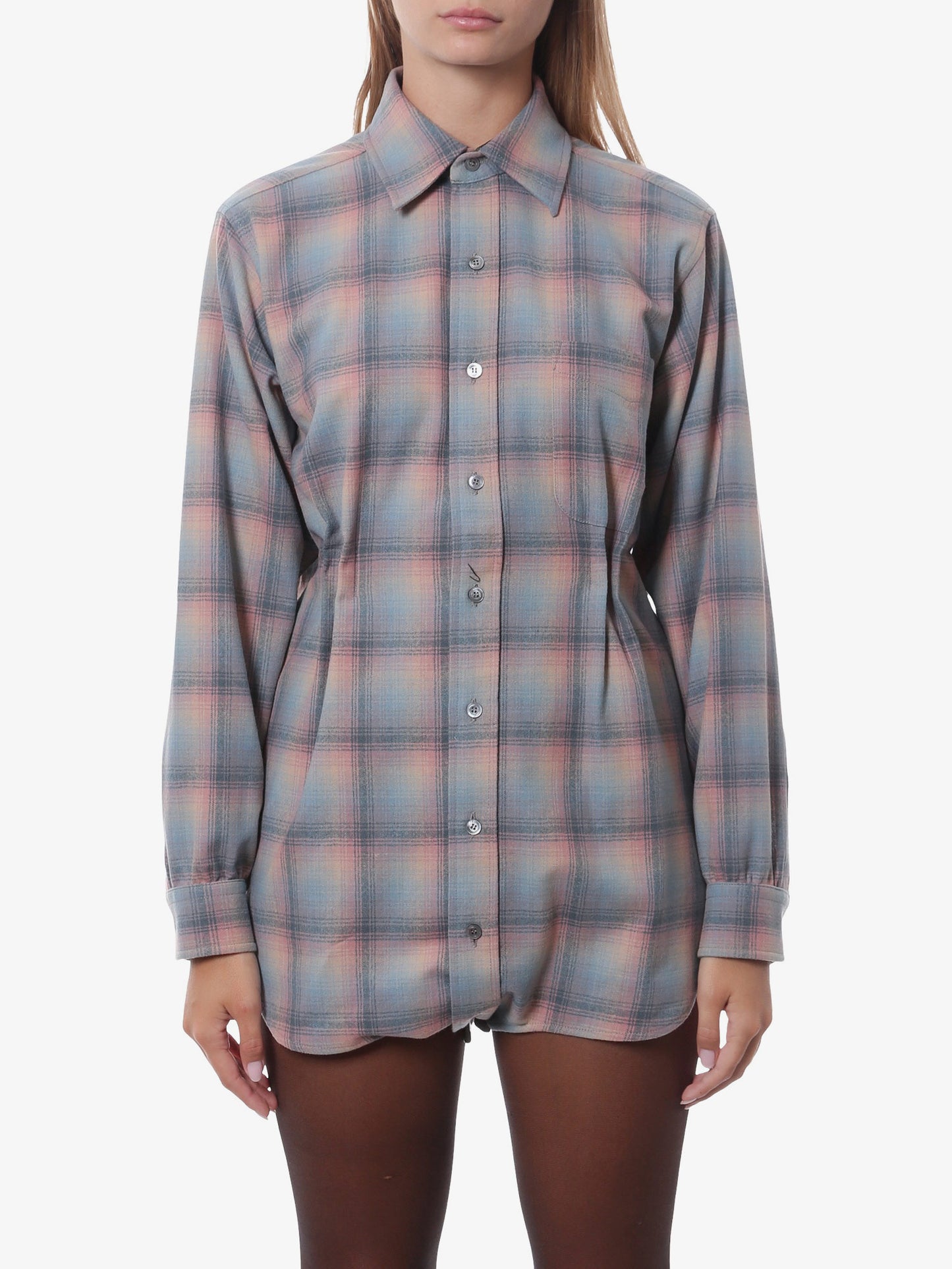 Madras wool shirt