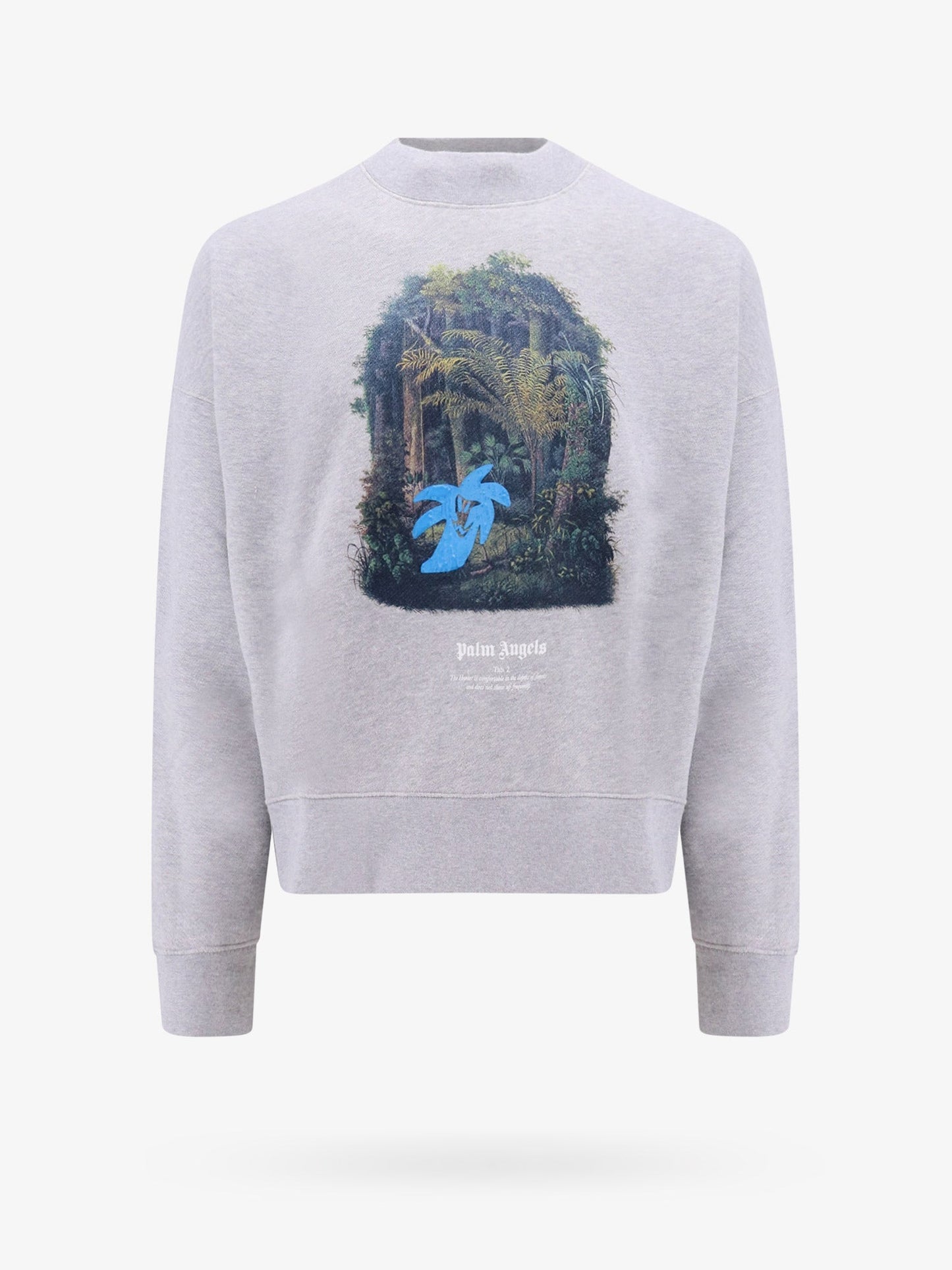 Organic cotton sweatshirt with hunting in the forest print