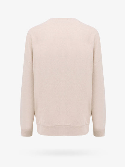 Linen and cotton sweatshirt with embroidered monogram thumbnail