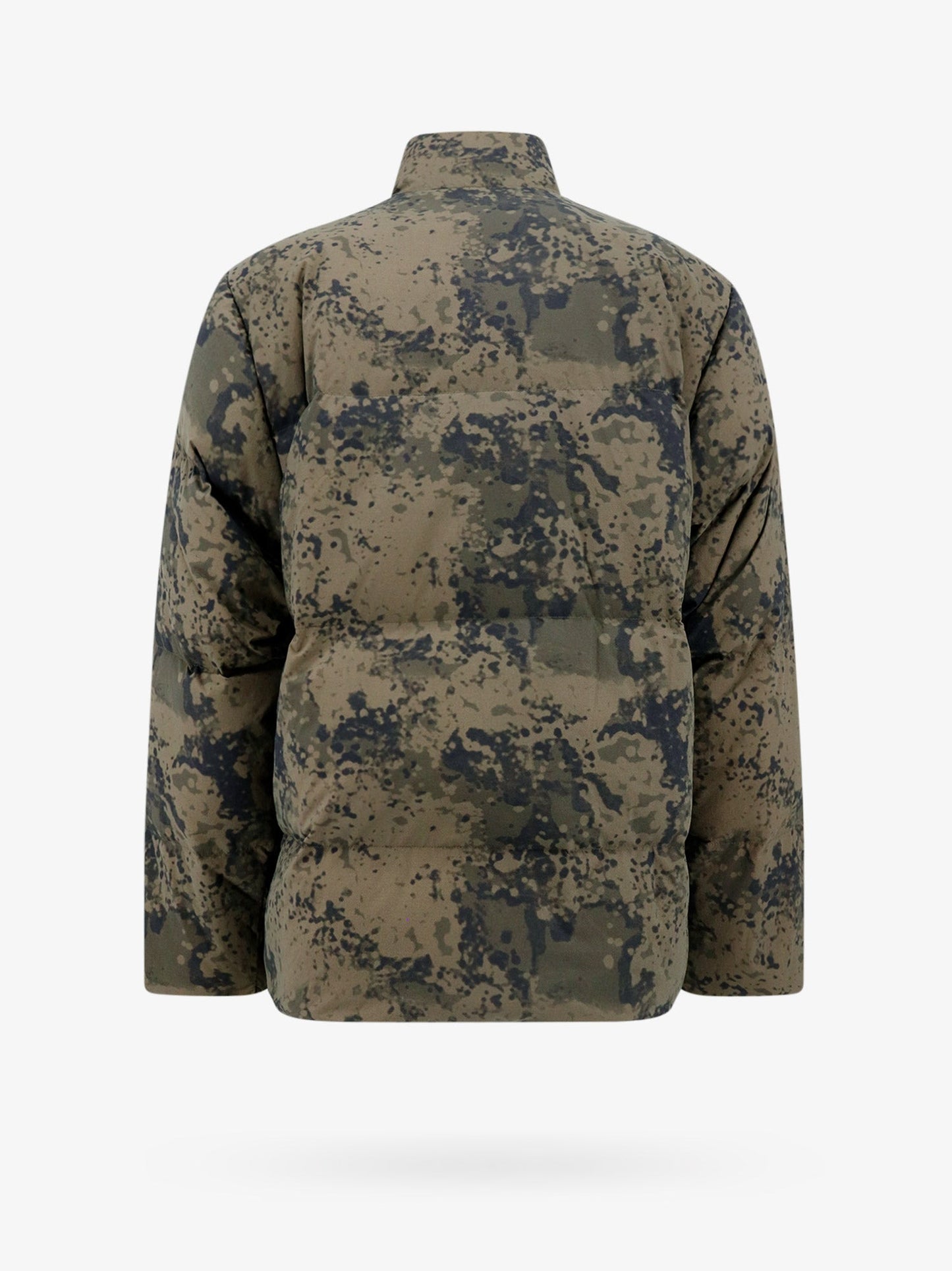 Padded and quilted nylon jacket