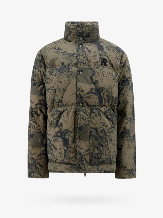 Padded and quilted nylon jacket
