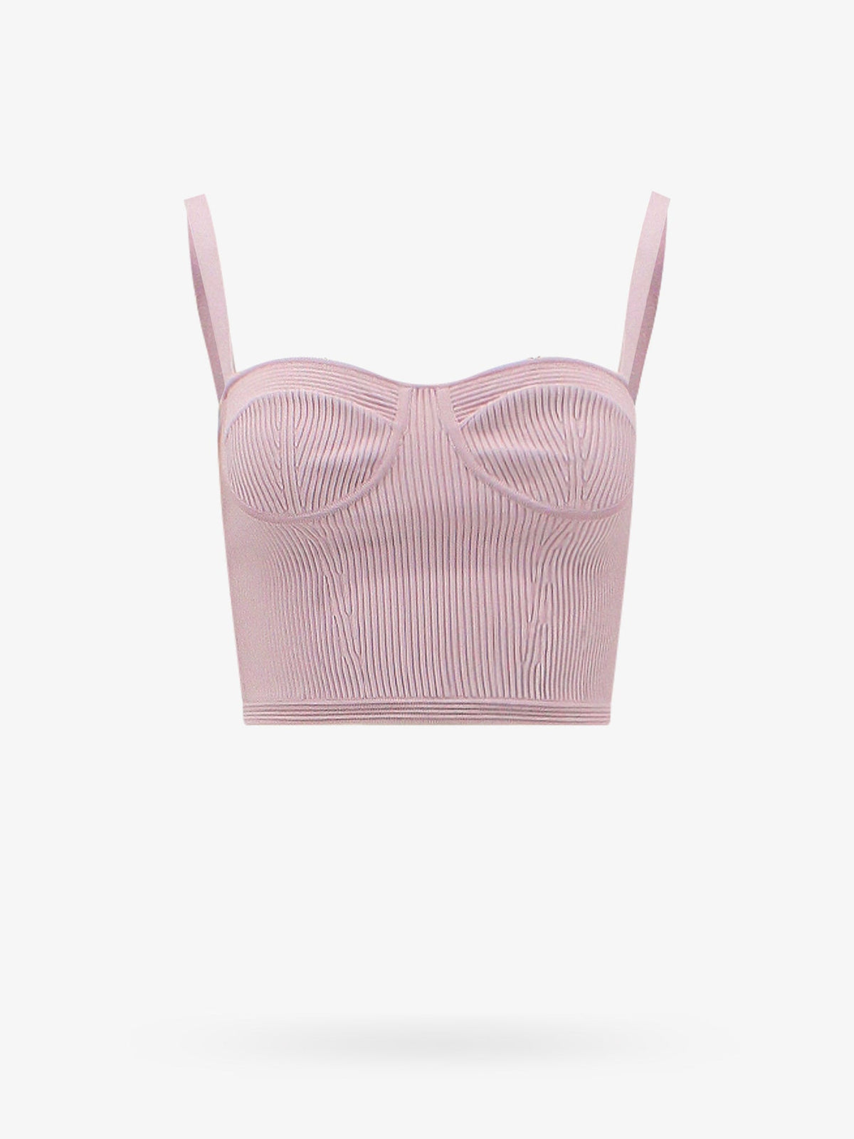 Ribbed fabric top