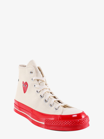 Chuck 70 cdg hi canvas sneakers with iconic heart print thumbnail