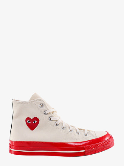 Chuck 70 cdg hi canvas sneakers with iconic heart print thumbnail