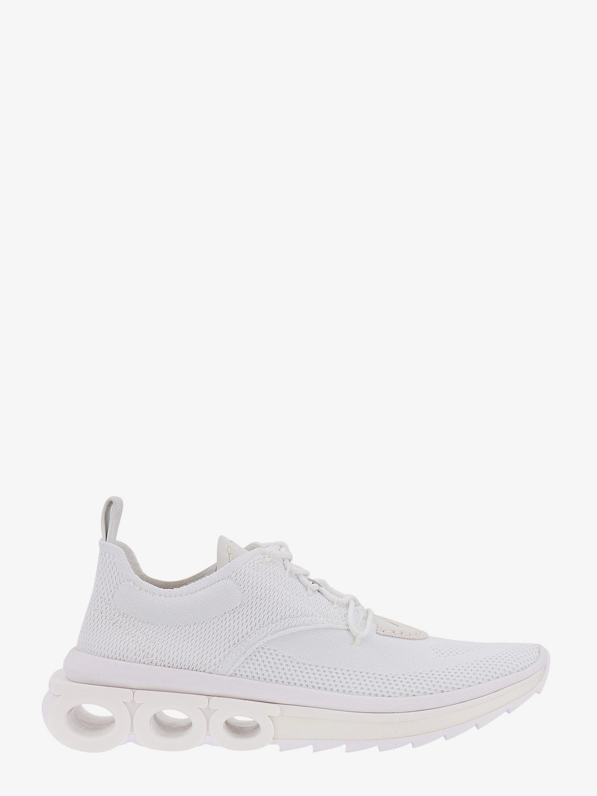 FERRAGAMO Nylon Sneakers with Gancini Sole