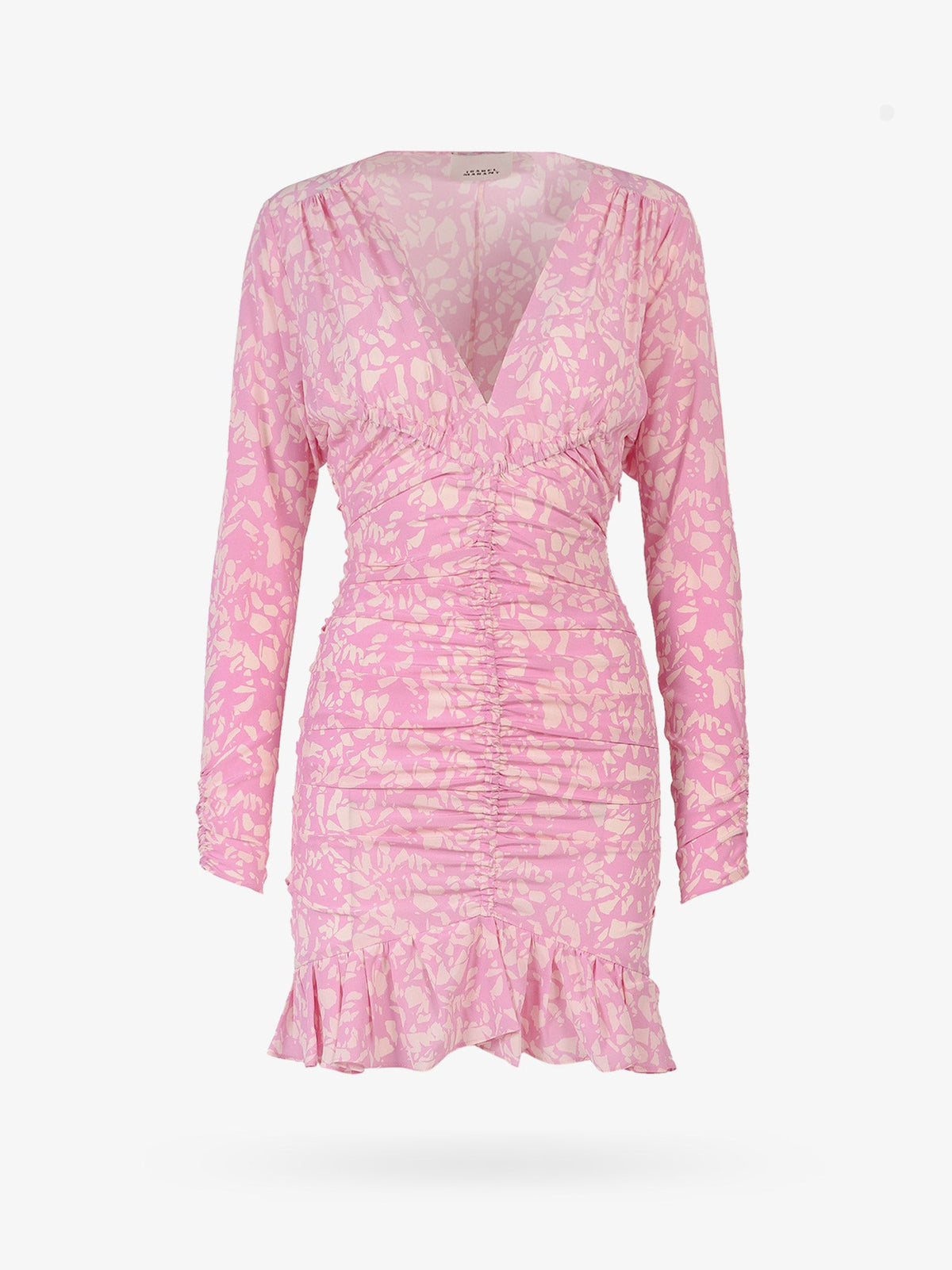 Stretch silk dress all over print
