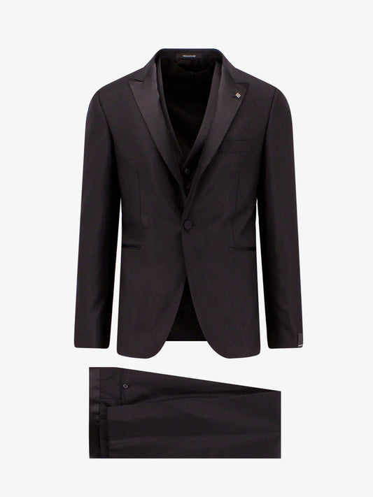Virgin wool and silk tuxedo with vest