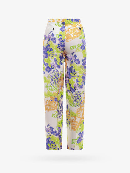 Viscose  trouser with versace orchid print thumbnail