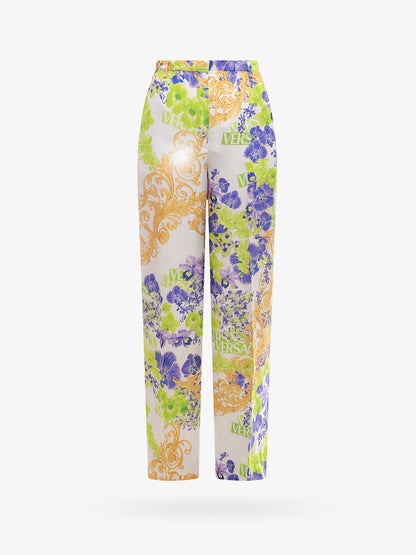 Viscose  trouser with versace orchid print thumbnail