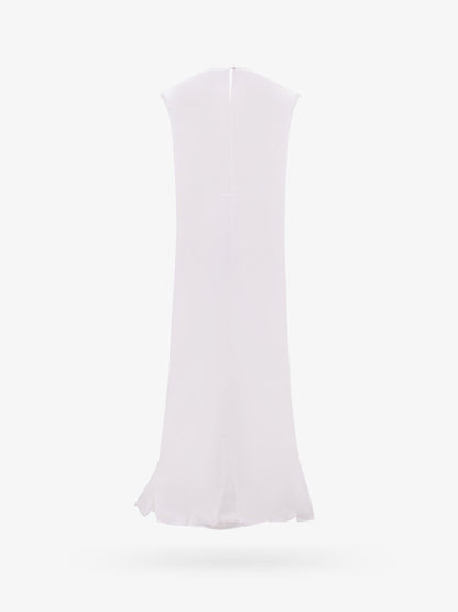 Long viscose dress with all-over ton sur ton logo print thumbnail