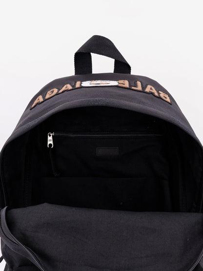 Used effect nylon backpack with printed logo on the front thumbnail